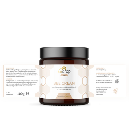 Bee Cream Bienengiftsalbe mit 8 Kräuterextrakten - 100g